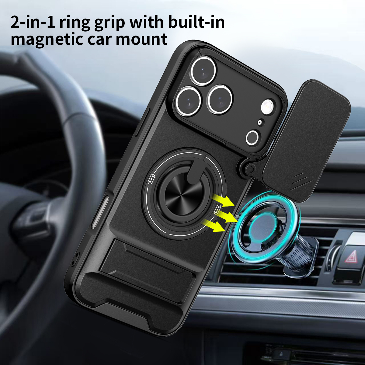 Magnetic Phone Case for IPhone - Camera Lens Protector บทวิจารณ์และราคา