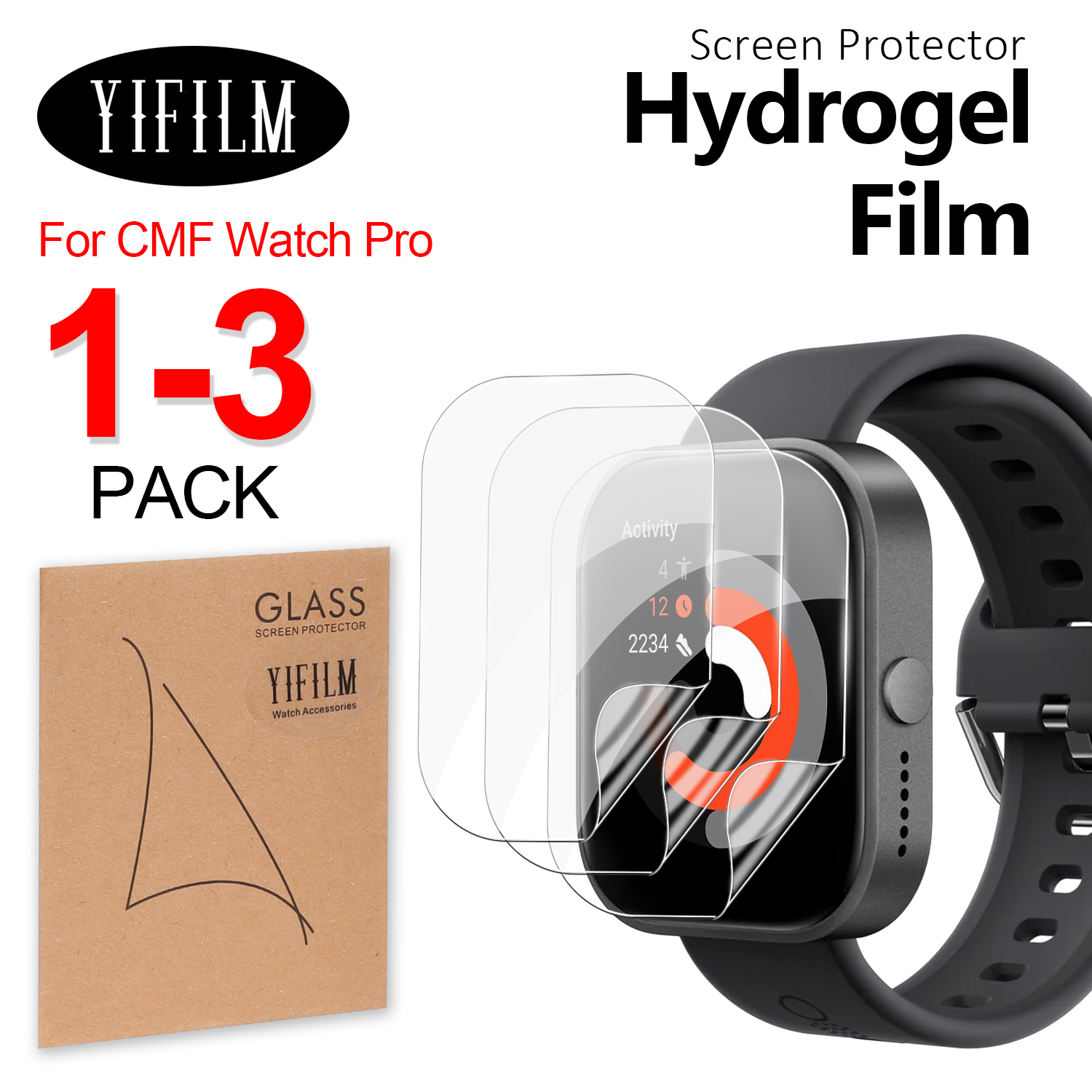 HD Clear TPU Hydraulic Screen  - Smartwatch Screen Film บทวิจารณ์และราคา