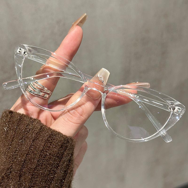 Small Cat Eye Eyeglasses Women - Anti Blue Light Film บทวิจารณ์และราคา