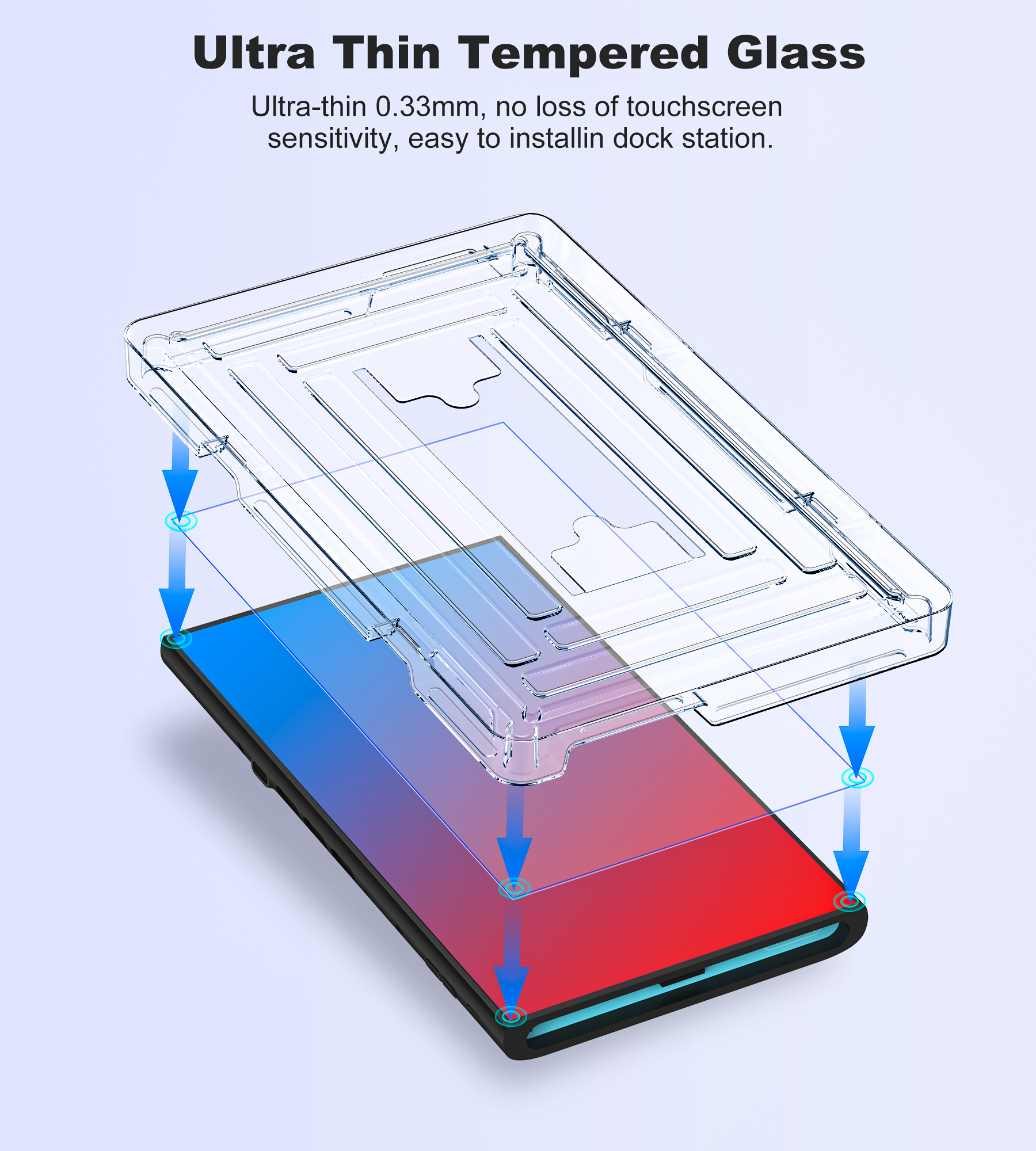 BEBONCOOL 2-Pack Tempered Glas - Screen Alignment Tool บทวิจารณ์และราคา