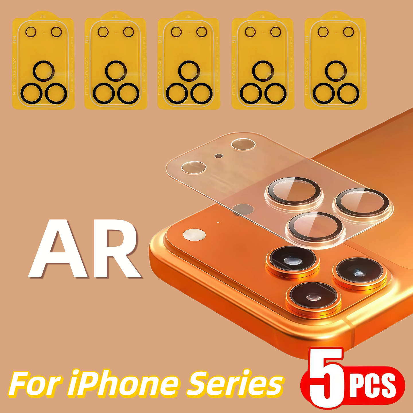 5Pcs For  iPhone 17 Air 16e 16 - Tempered Glass Screen 9H บทวิจารณ์และราคา