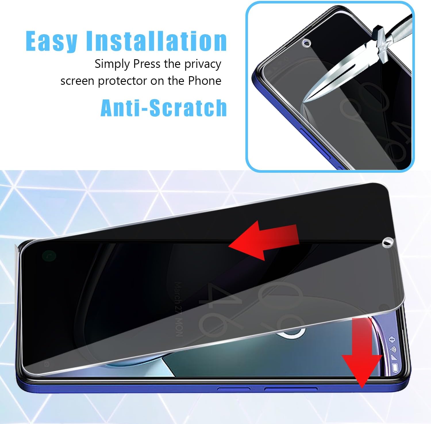 [2 Pack] Fit TCL 50 5G Privacy - Privacy Filter 2Pack บทวิจารณ์และราคา