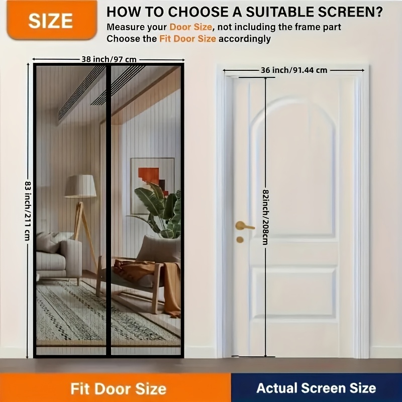 Magnetic mosquito screen door  - Privacy Screen Protector บทวิจารณ์และราคา