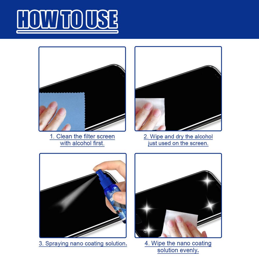 Liquid Screen Protector Spray  - Oleophobic Coating Spray บทวิจารณ์และราคา