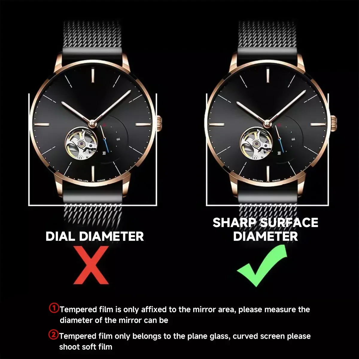 26-46mm Universal Tempered Gla - Smartwatch Screen Film บทวิจารณ์และราคา
