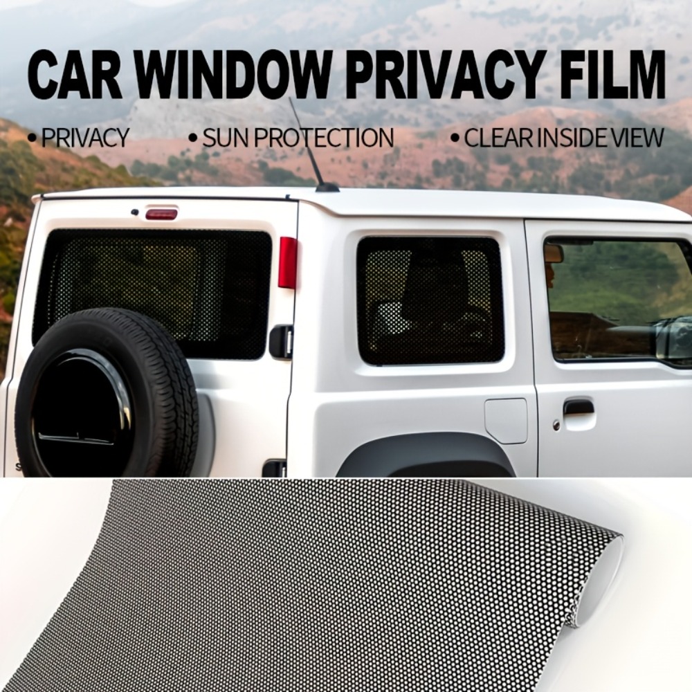 1Roll Black Perforated Vinyl P - Privacy Screen Protector บทวิจารณ์และราคา