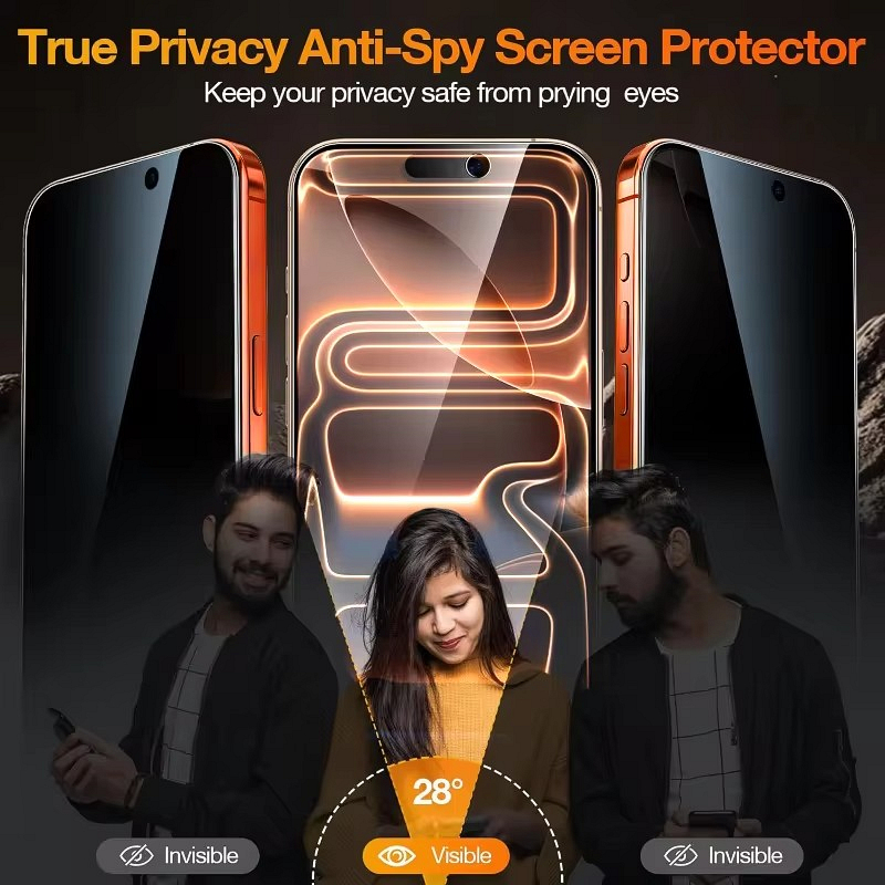 Oleophobic Coating Dust Free E - Privacy Screen Protector บทวิจารณ์และราคา