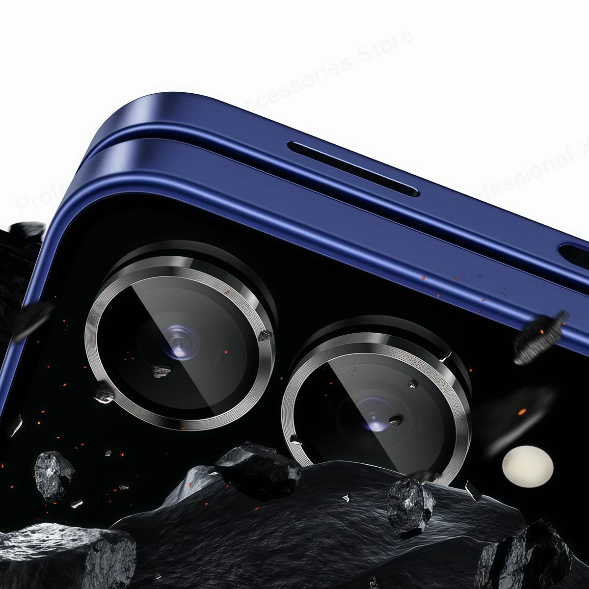 New Camera Metal Ring Protecto - Tempered Glass Screen 9H บทวิจารณ์และราคา